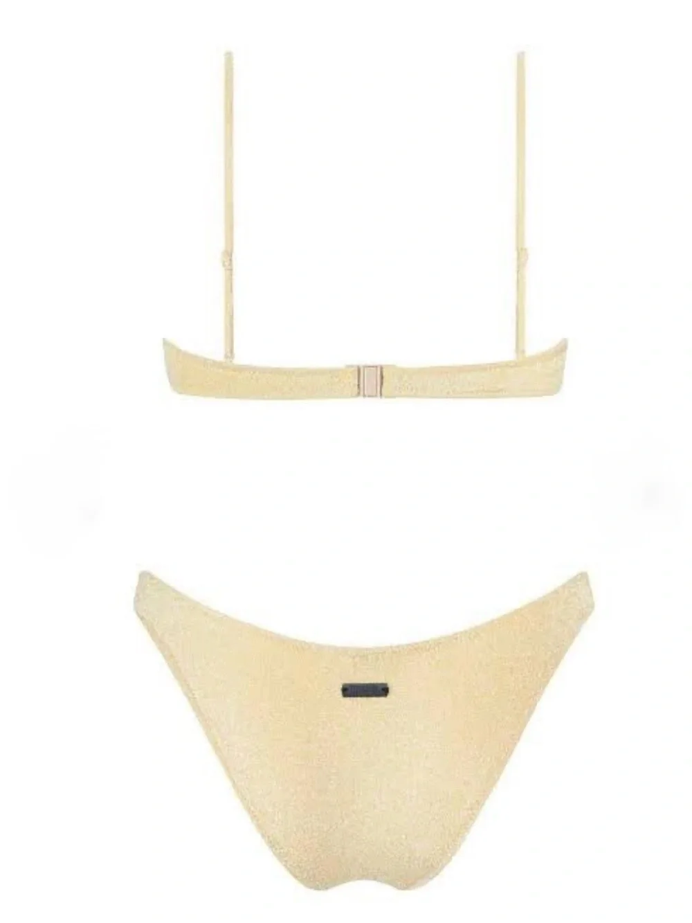 triangl swimwear gold sparkly Bikini Set Top: XS bottom: S
